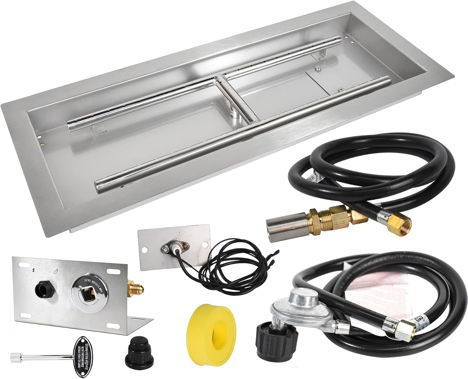 Dropin Propane Fire Pit Kit 36 X 12 Inch Gas Fireplace