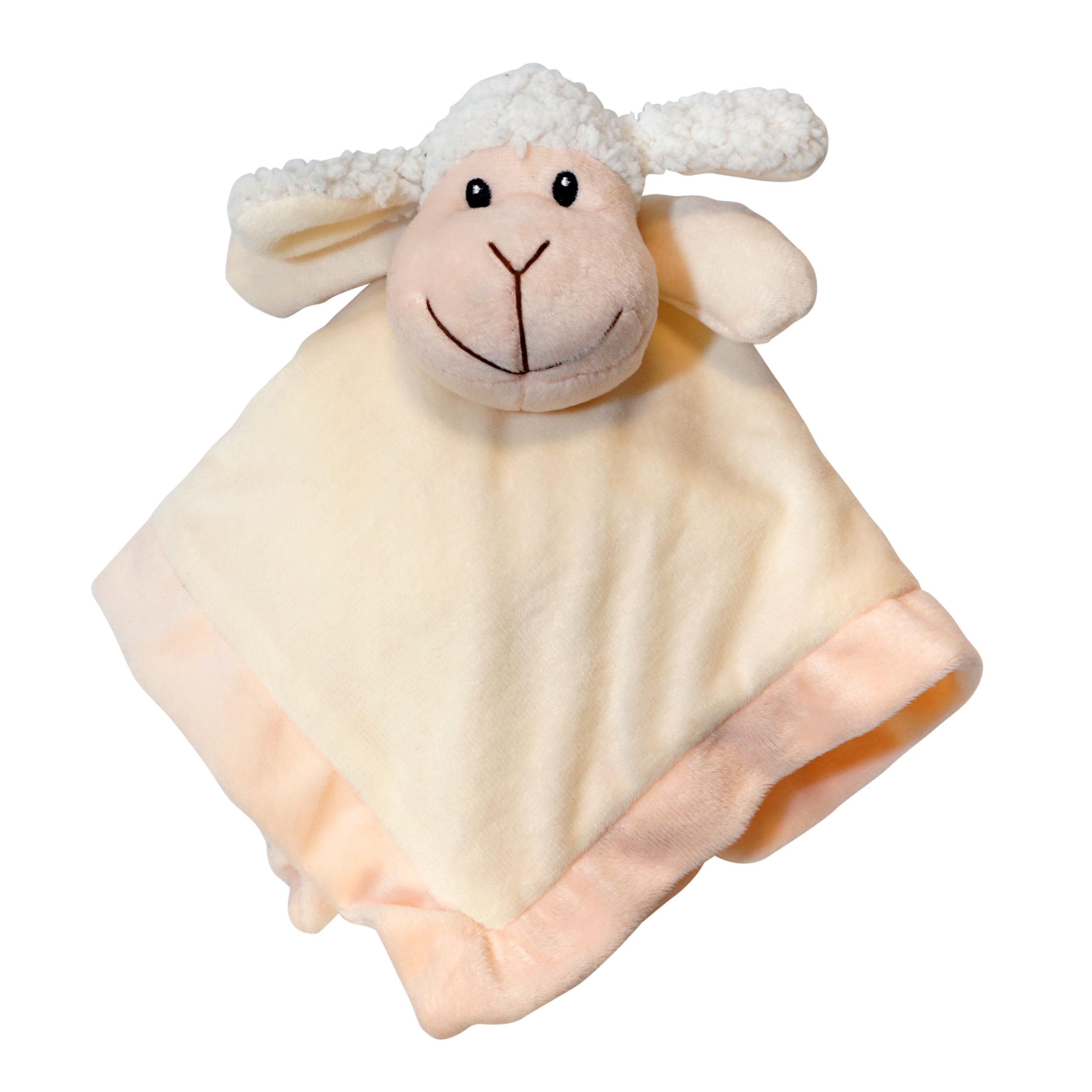 Baberoo Sheep Security Blanket: Soft, Gender Neutral Baby Loveys for Boys and Girls, Snuggle Toy Stuffed Animal, 12 Inch