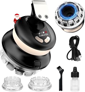 Self Haircut Kit for Men, USB Rechargeable Cordless Hair Clipper with Snap-On Mini Trimmer, Short Hair Bald Clippers Set, Waterproof Electric Grooming Kit for Home, Easy Self-Cut for Men & Seniors