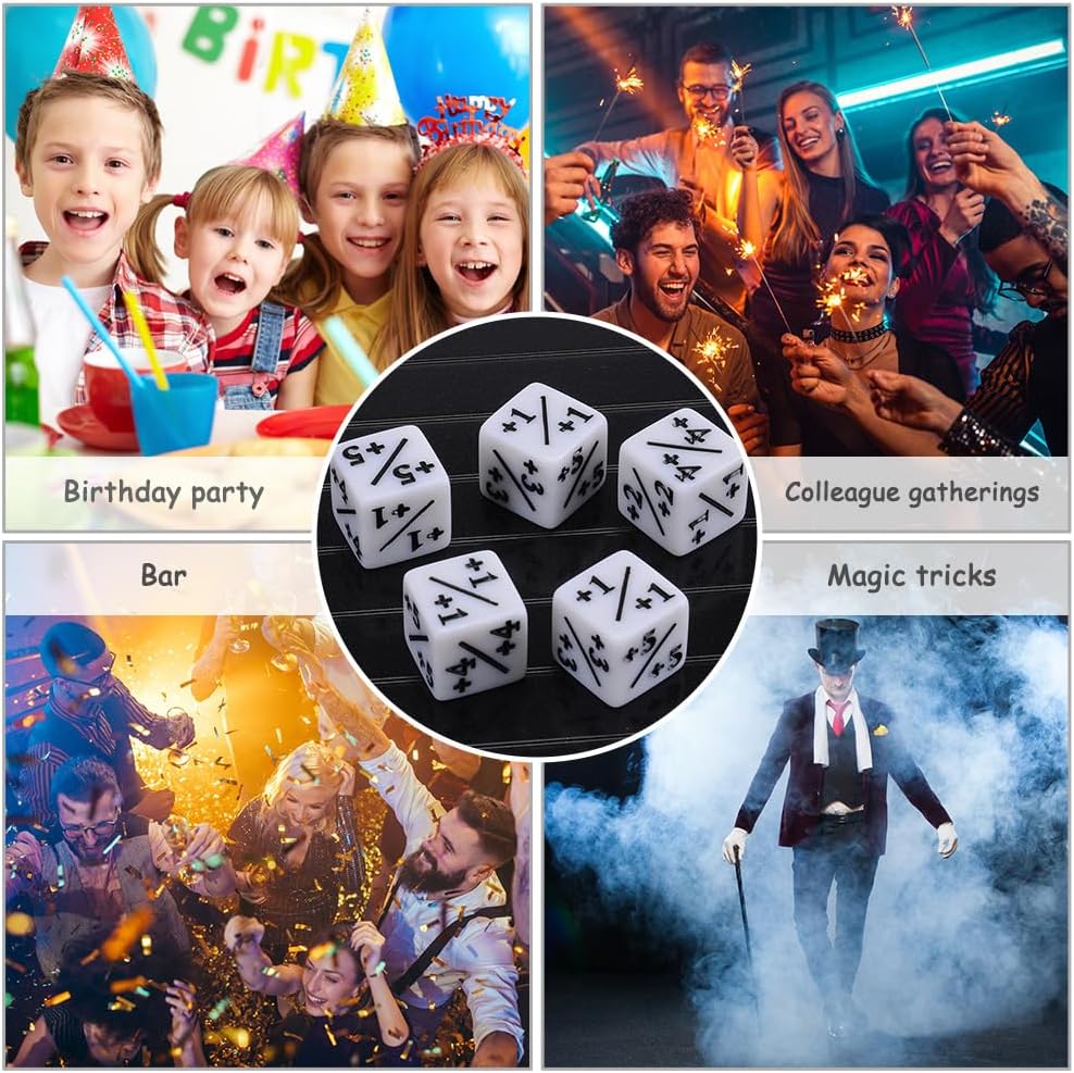 24 Pieces MTG Dice CountersToken Dice Combo D6 Dice Set Compatible with Magic The Gathering, CCG, Card Game Accessories
