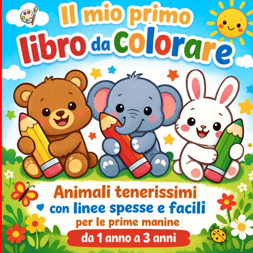 Il mio primo libro da colorare Animali tenerissimi: con linee spesse e facili per le prime manine