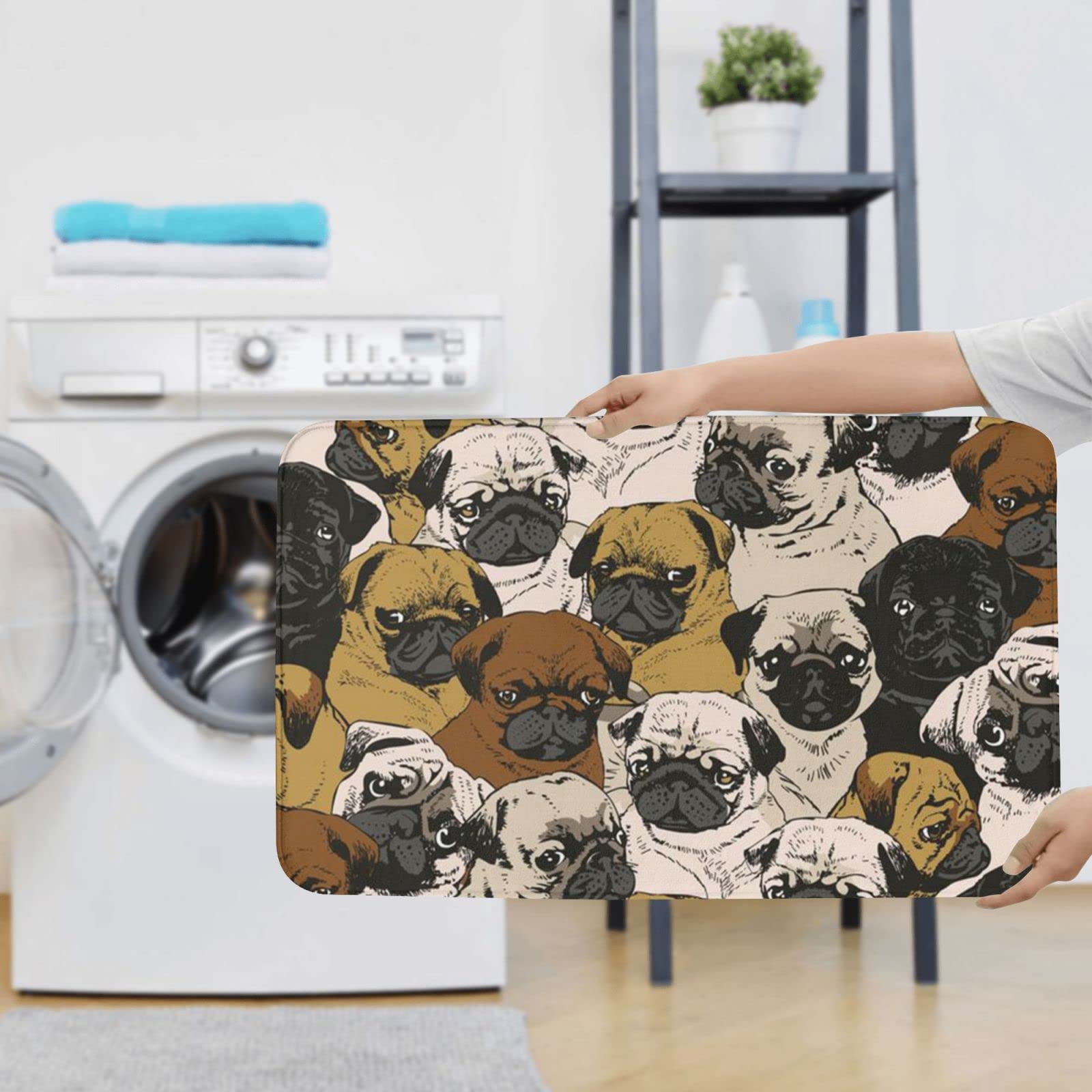 DANLIM Lot de 3 tapis antidérapants pour salle de bain - En flanelle super douce - Super absorbant - Lavable en machine
