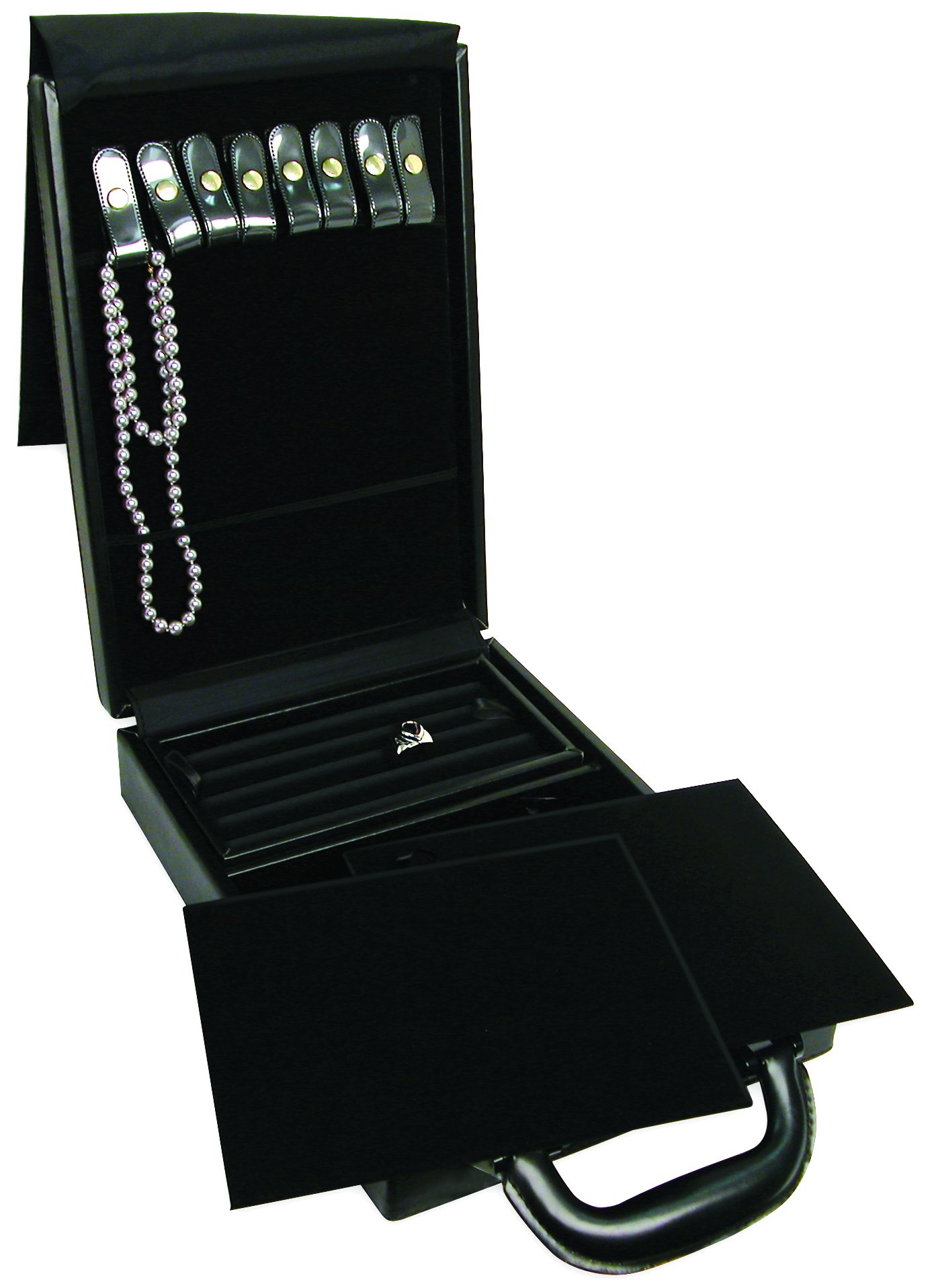 FindingKing Ring Necklace Watch Jewelry Travel Case Storage Box New
