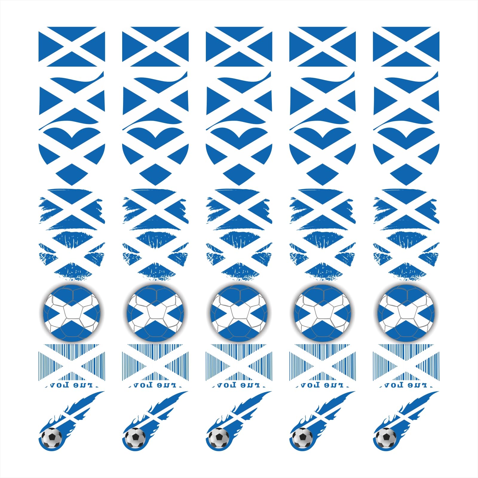 Womaha 40 Pcs Individual Meme Scotland Flag Temporary Tattoos for Kids Fans Face Tattoo for Adults Group Activity Props
