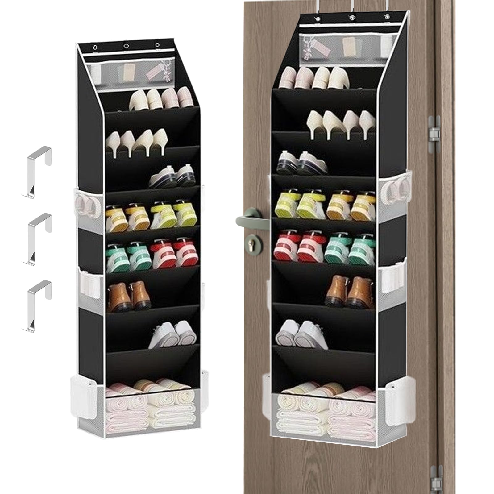 Étagère à chaussures sur porte Support suspendu Rangement Armoire