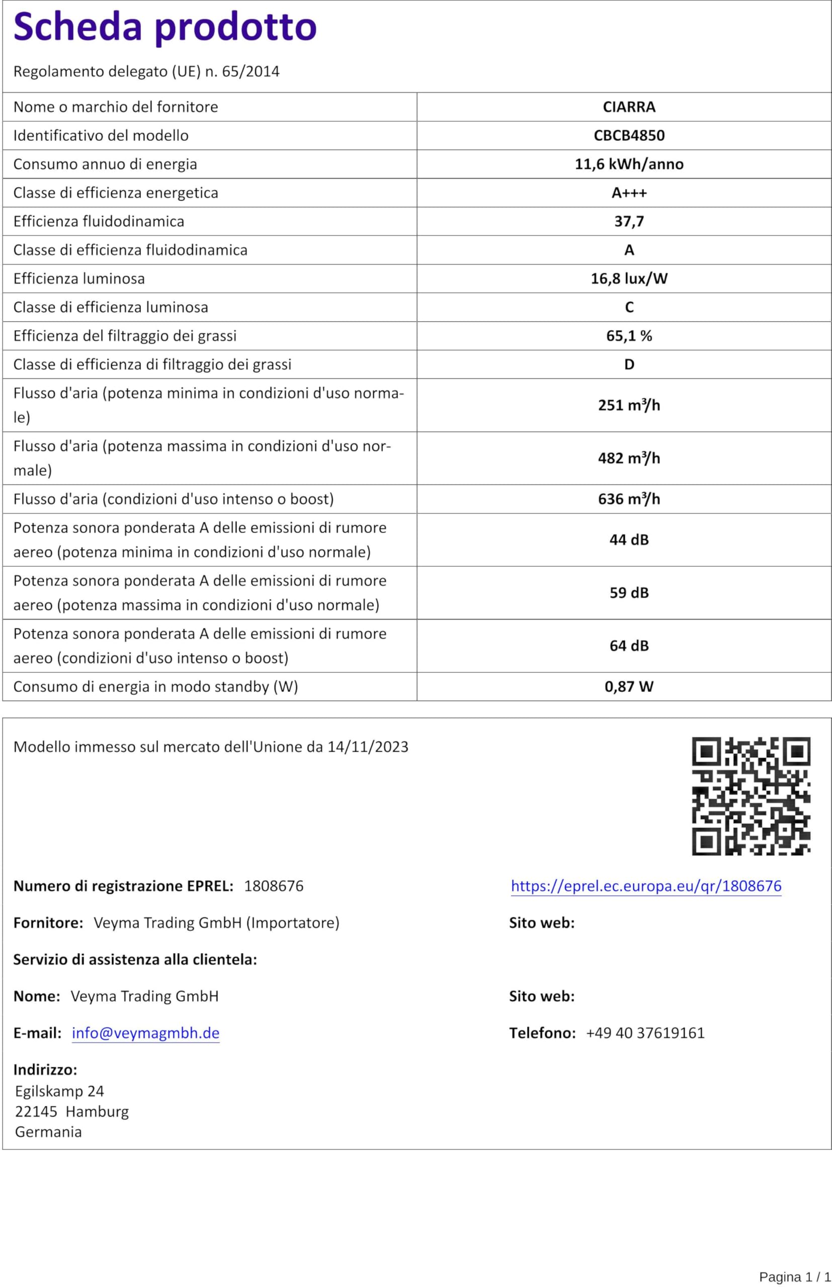Elica F00208/S - Accessorio Per Elettrodomestici E Forniture Casalinghe - Foto 9