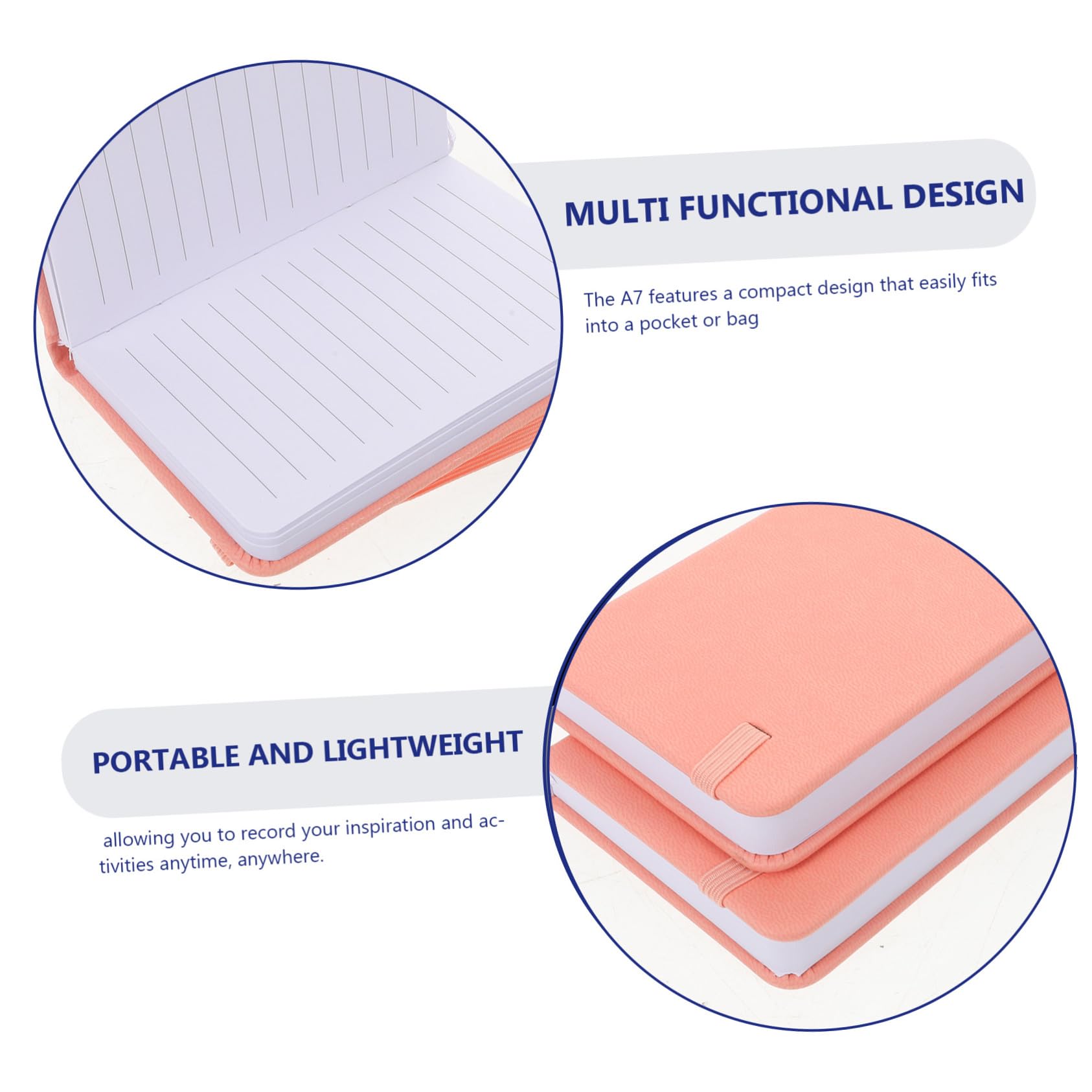 NUOBESTY 10pièces Lot de Carnets Mini Carnets de Poche à Pages Lignées et Marque-page Ruban Bloc-notes Portables pour Prise de Notes et Organisation Quotidienne