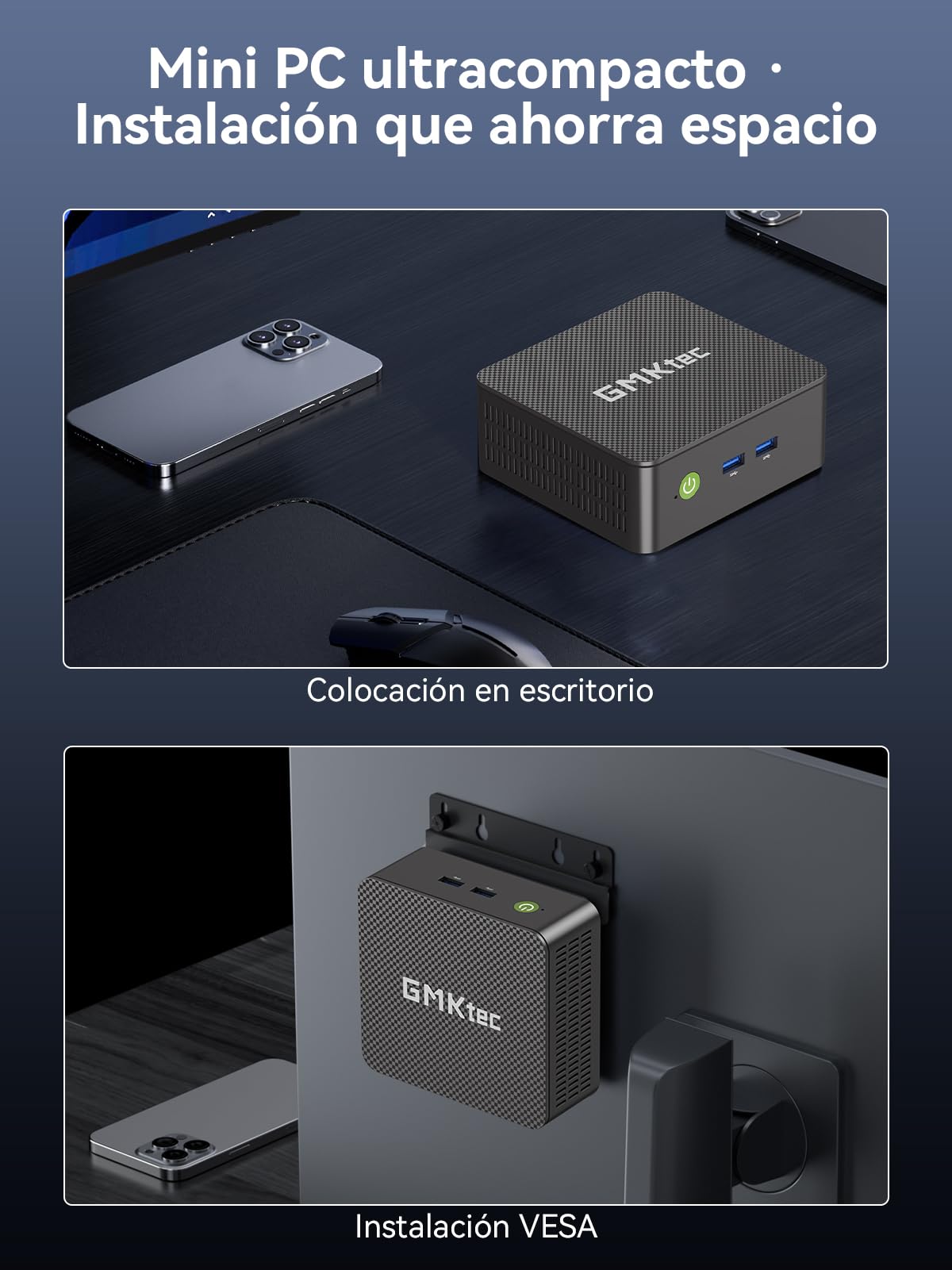 GMKtec G3 Pro Mini PC Win 11 Intel i3-10110U 8Go DDR4 RAM 256Go SSD WiFi 6 BT 5.2 2xHDMI 2.5G LAN
