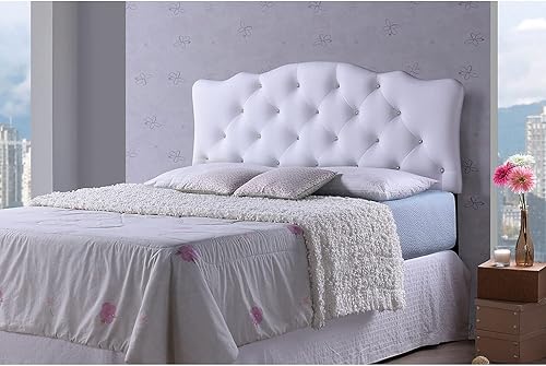 Miniatura 14 de Wholesale Interiors - Baxton Studio Rita - Cabecero moderno y contemporáneo tapizado en piel sintética., Cuero, Negro Negro -,Beige,Blanco