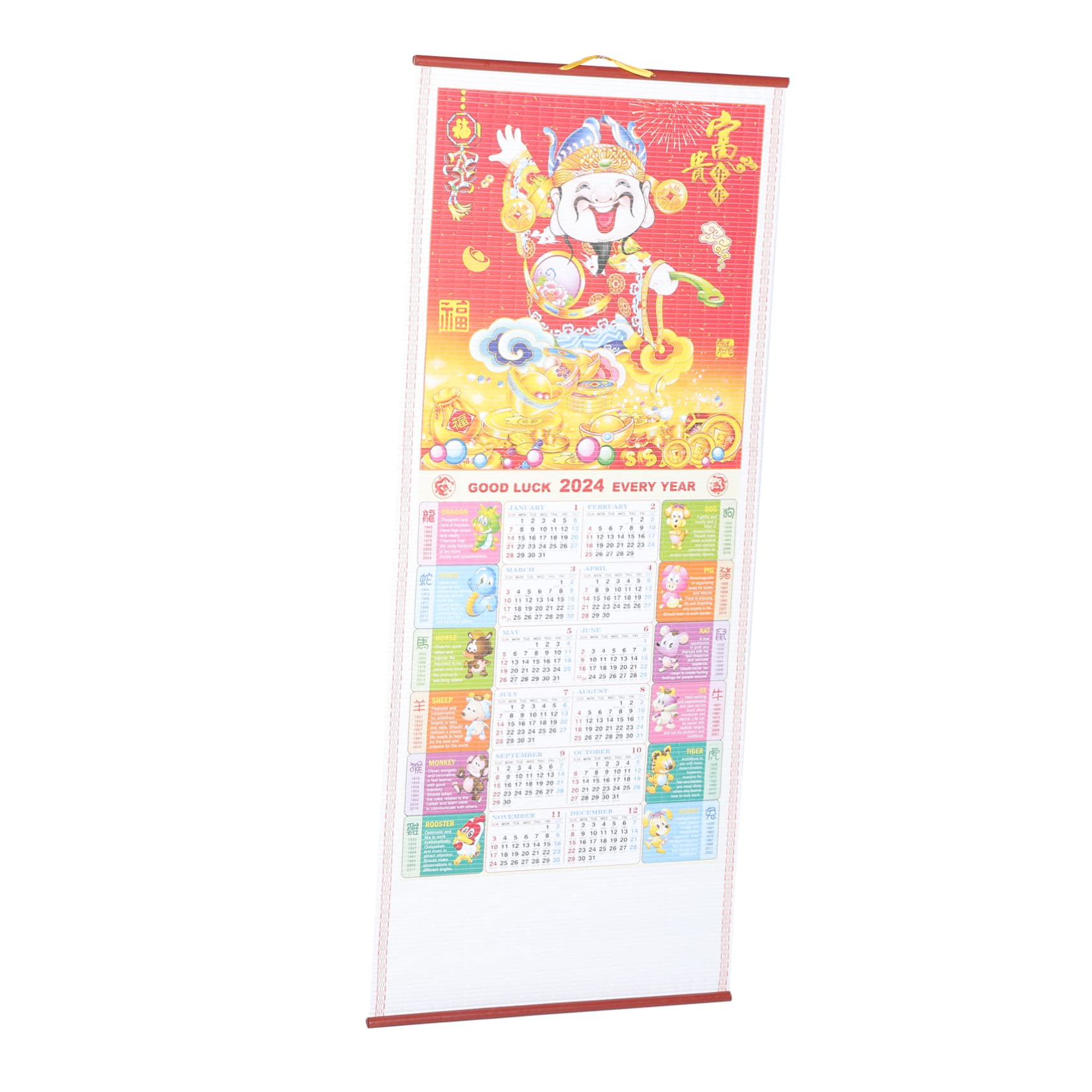 Lurrose 5stücke Traditioneller Chinesischer Wandkalender Eleganter Für Und Büro Hochwertiger Druck Kompakte Für Neue Jahr