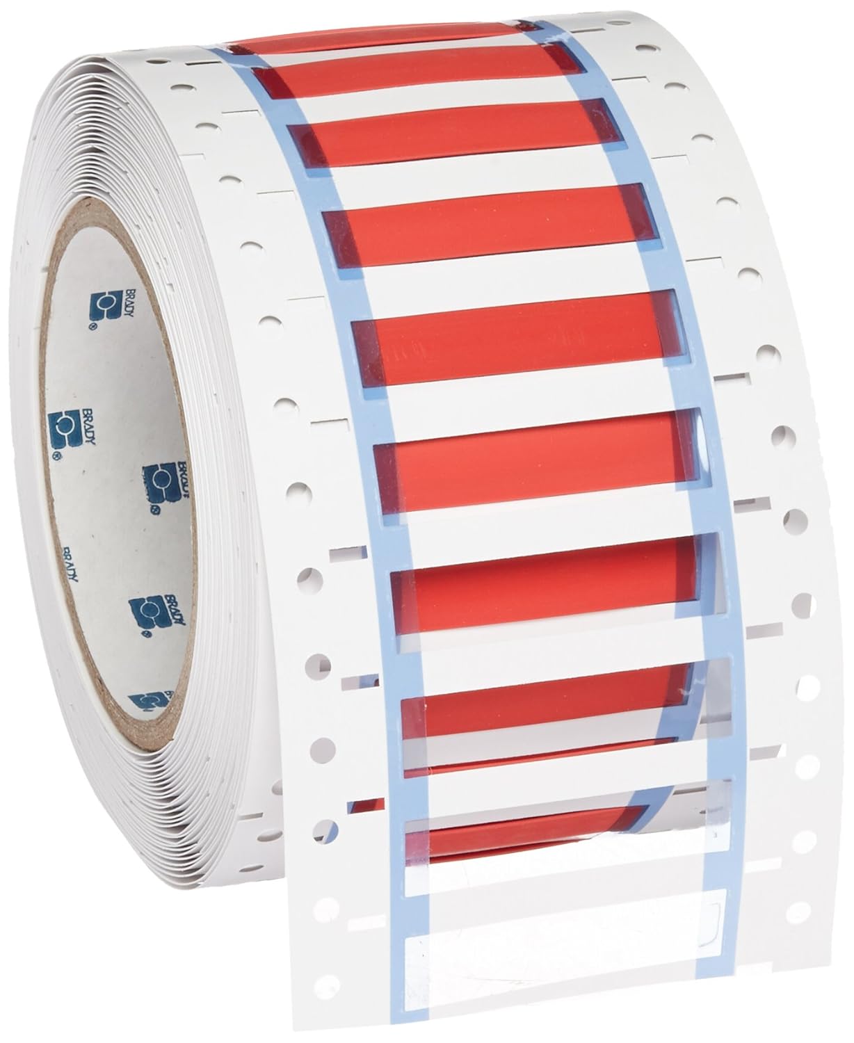 Brady 3PS-500-2-WT 2" Width x 0.851" Height, B-342 Heat-Shrink Polyolefin, Matte Finish White PermaSleeve Wire Marking Sleeve, Two-Sided Printable (Pack of 500)
