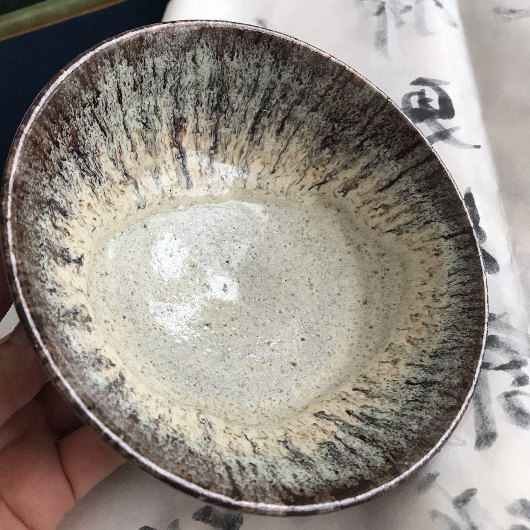 Ｎ６８３　茶碗　『豊前上野焼』『十二代　白川卓甫造』　抹茶碗　共箱　茶道具 N683 茶碗 『豊前上野焼』『十二代 白川卓甫造』 抹茶碗 共
