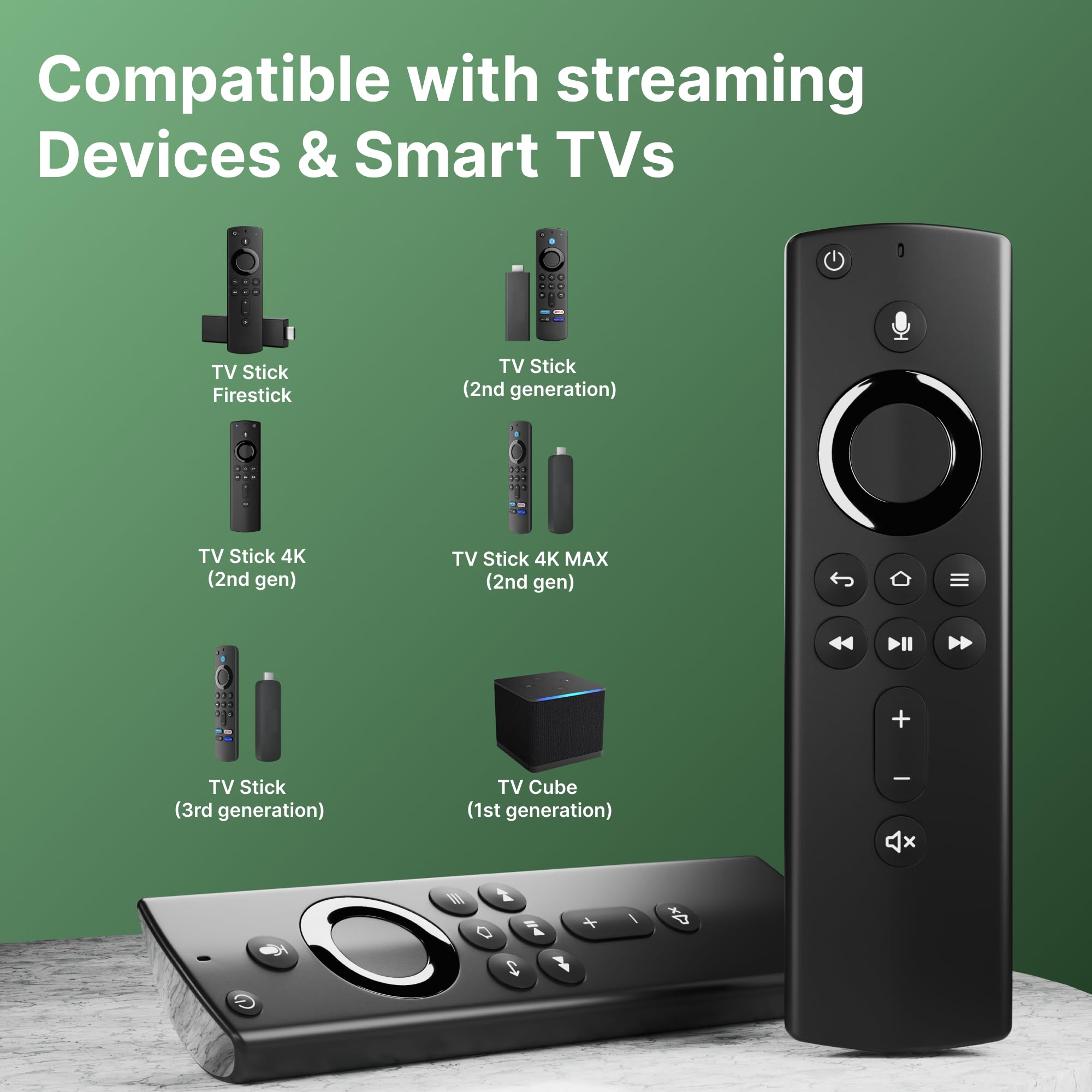 Voice Remote Compatible with Amzn Fire TV Stick 2nd Gen Replacement — Amazon image 2
