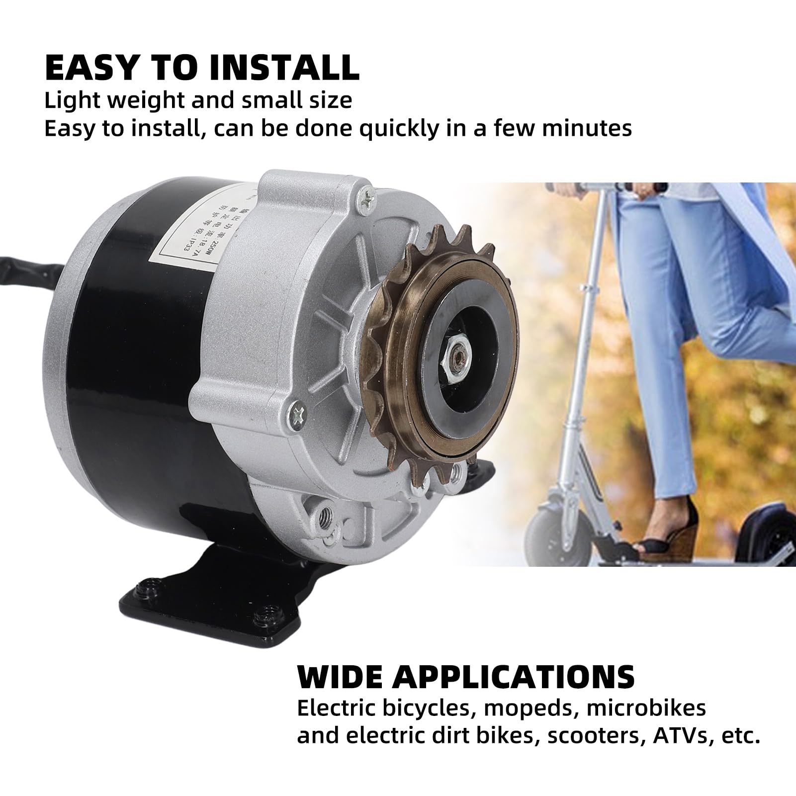 BuyWeek Bürstenmotor, 12 V 500 W Gleichstrommotor