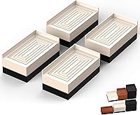 Vista 8 de Elevadores de muebles, Tclouda Soportes ajustables rectangulares para cama/sofá/escritorio/mesa/patas de silla/refrigerador de hasta 1.5, 3 y 4