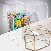 Vista 4 de L Brackets Transparent 20Pcs Clear Acrylic Corner Bracket 90 Degree Support Shelf Corner Brace Right Angle Bracket