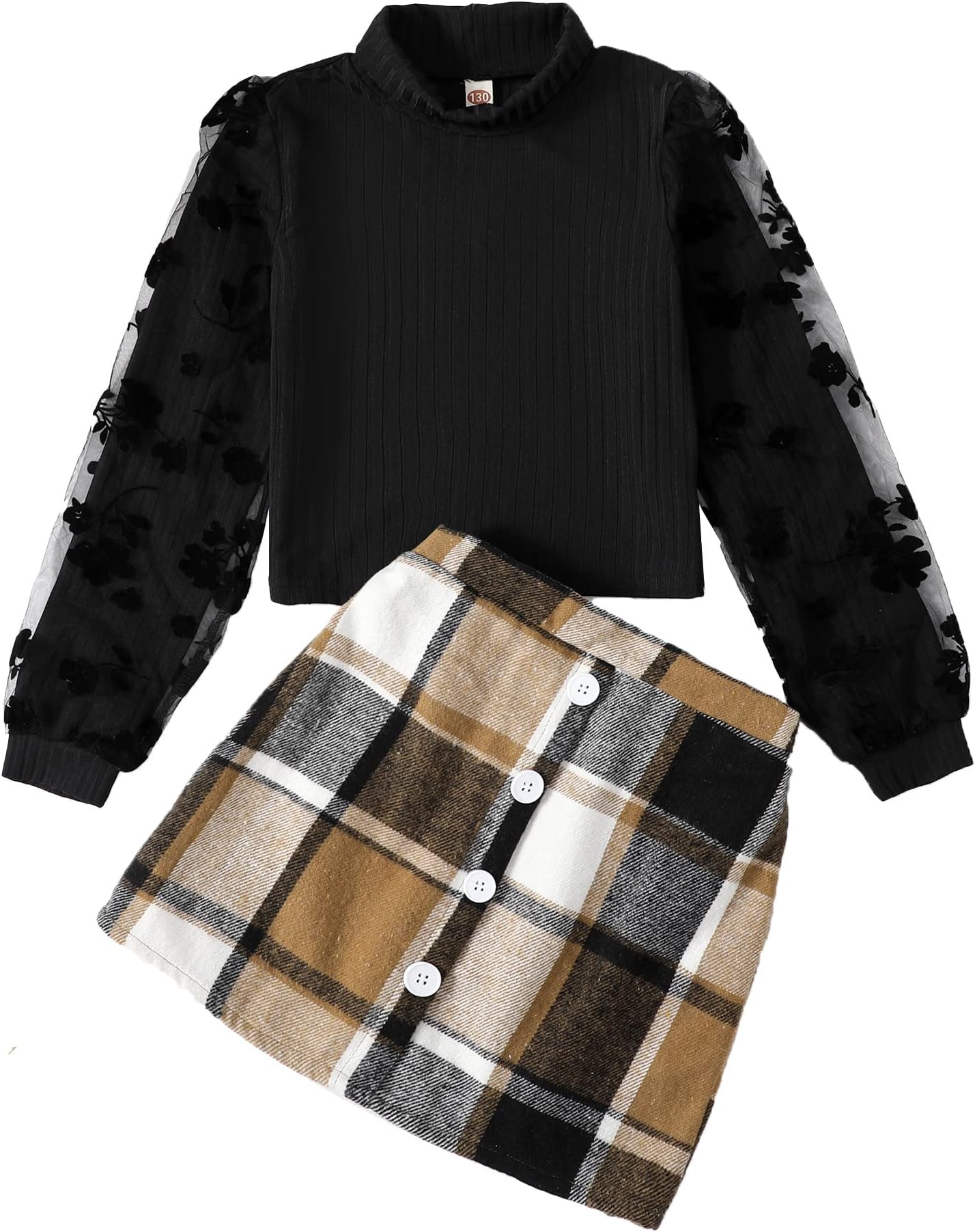 YOURUIKEY Girl Skirt Sets Casual Winter Fall Dresses Cute Clothes Outfit for Girls