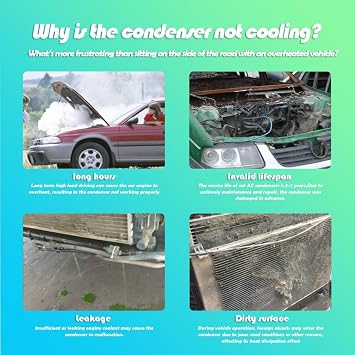 Rayten 4008 A/C Condenser Compatible with Buick:1989-1991(Electra,LeSabre);Cadillac:1989-1993(CommercialChassis,DeVille,Fleetwood);Oldsmobile:1989-1991(98,Delta 88);1989-1991Pontiac Bonneville