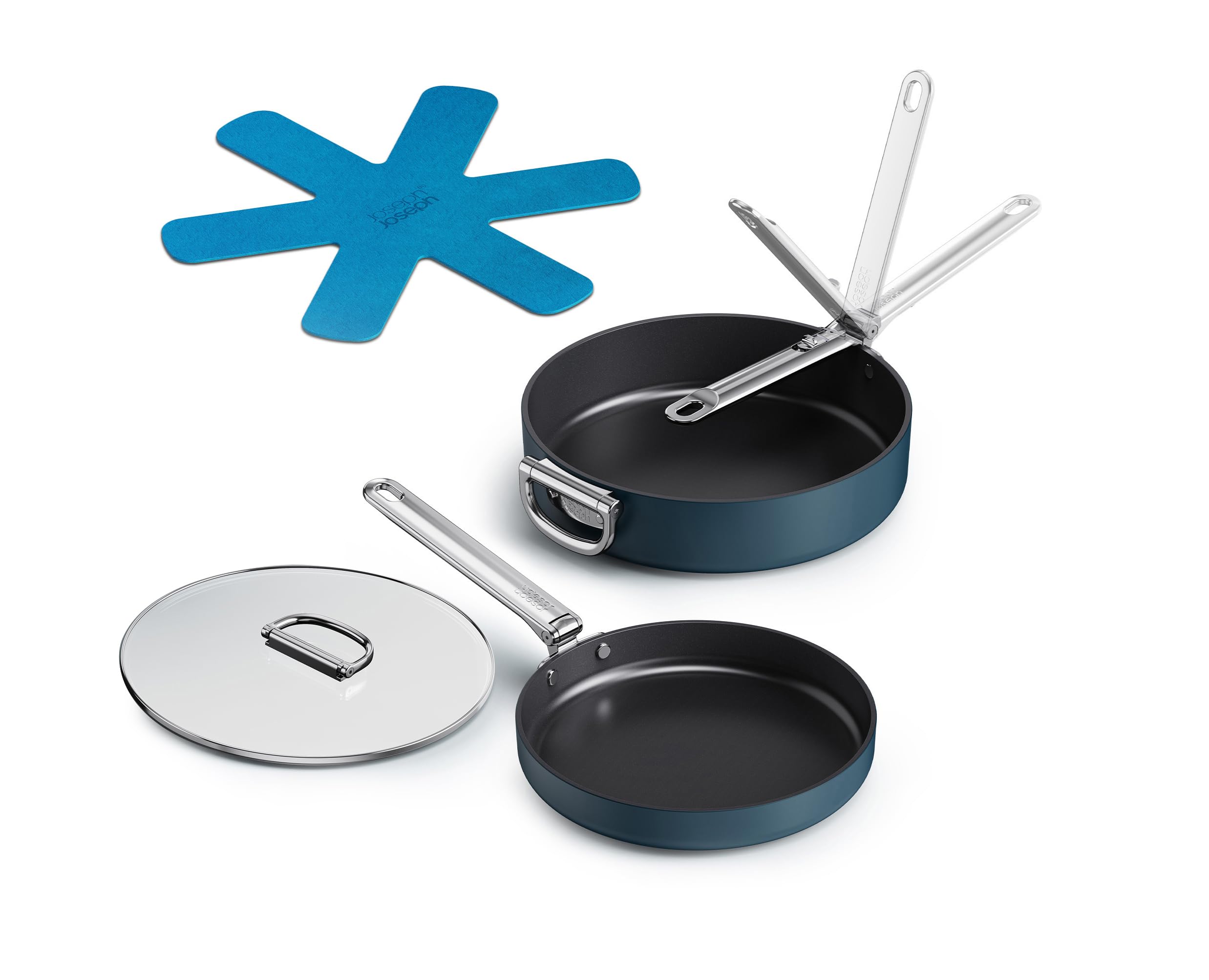 Amazon.com: Joseph Joseph Space 3-Piece Nonstick Pots and Pans