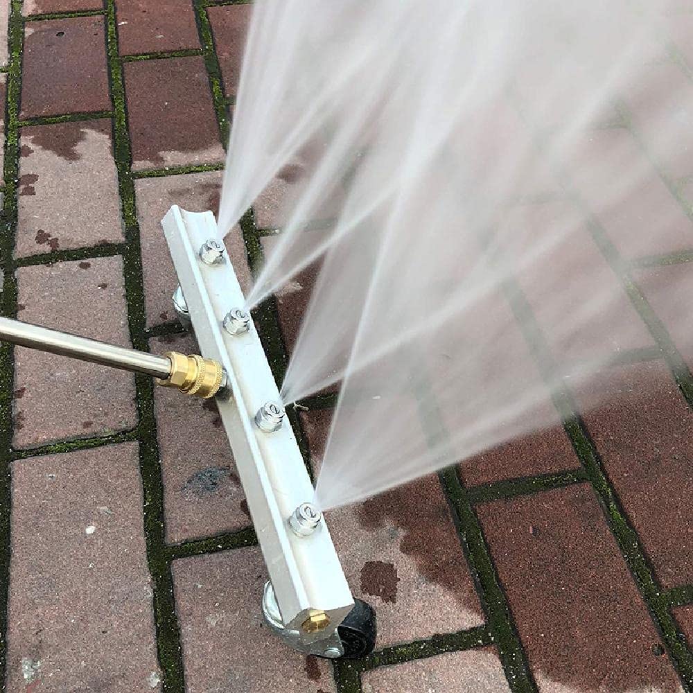 1 limpiador a presión de 13 pulgadas con varilla de extensión recta y curvada de 45 grados, para lavadora eléctrica del chasis y cepillo