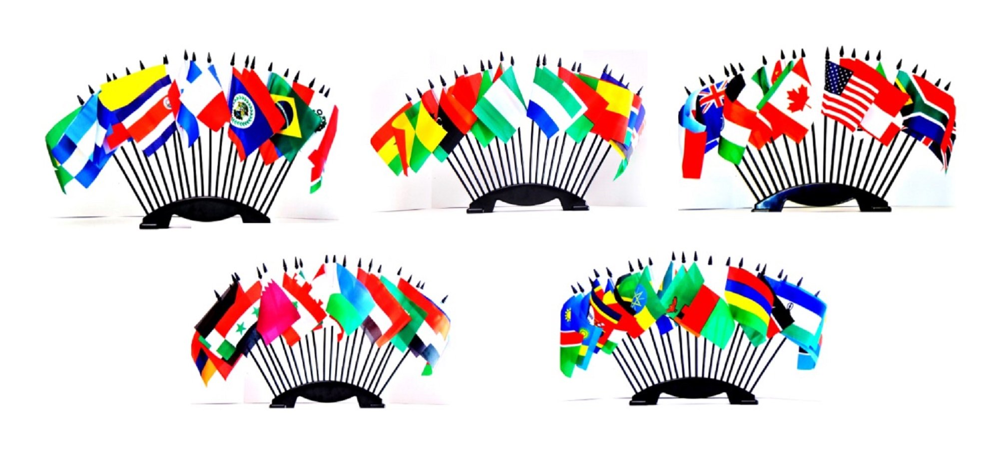 Amazon.com: United Nations World Flag Set – 193 Mini Desk Flags