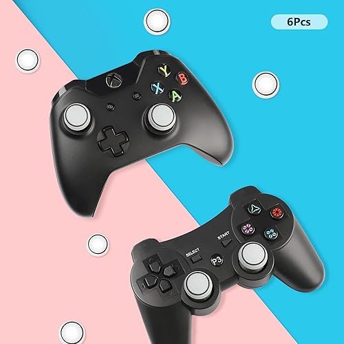 Miniatura 3 de 6 tapas de silicona para el pulgar para PS5, de silicona antideslizante, para PS2, PS3, PS4, PS5, Xbox One, Xbox Series XS, Xbox 360, Switch Pro,