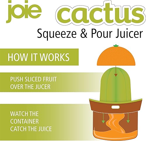 Miniatura 6 de Joie Exprimidor manual de cítricos con temática de cactus