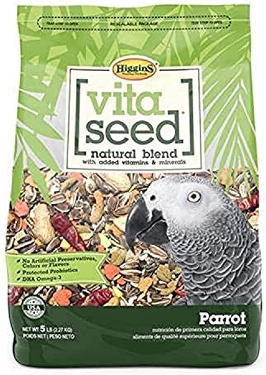 Higgins Vita Seed Natural Parrot 5 Lb, Large