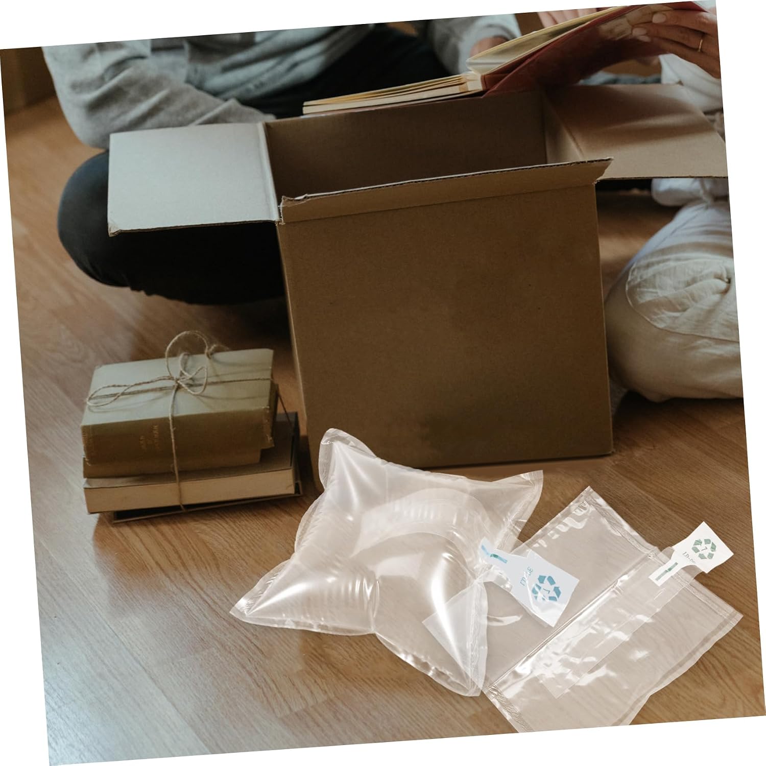 SOLUSTRE 100pcs Air Inflatable Packaging Bags for Shipping and Protection Cushioning for Boxes and Luggage Air Packaging Cushions for Safe