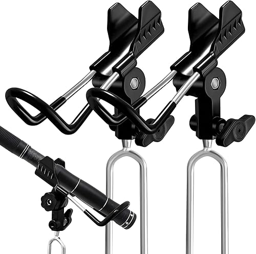 Miniatura 13 de E-jades Soportes para caña de pescar para pesca de banco, soportes para caña de pescar para suelo ajustable 360 grados, soporte para caña de pescar