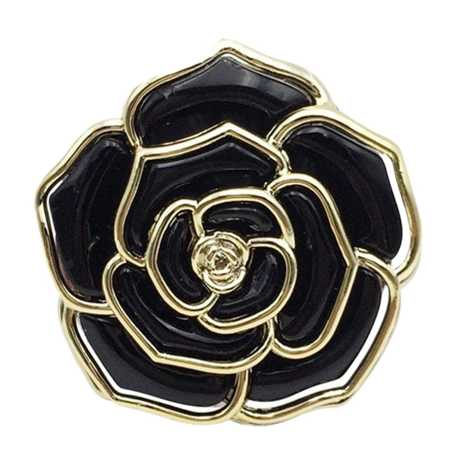 GHHZML Handbag Hooks for Tables Portable Folding Table Bag Hook Flower Shaped Hanger Holder Round Vintage Rose Decoration for Office Handbag Umbrella(Color-06)