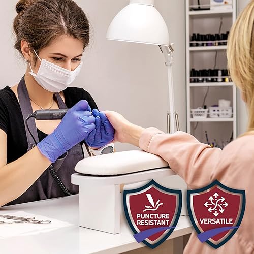 Miniatura 5 de SHIELD LINE Guantes de nitrilo para examen médico, aptos para quimioterapia, desechables para médicos y enfermeras, sin látex ni polvo