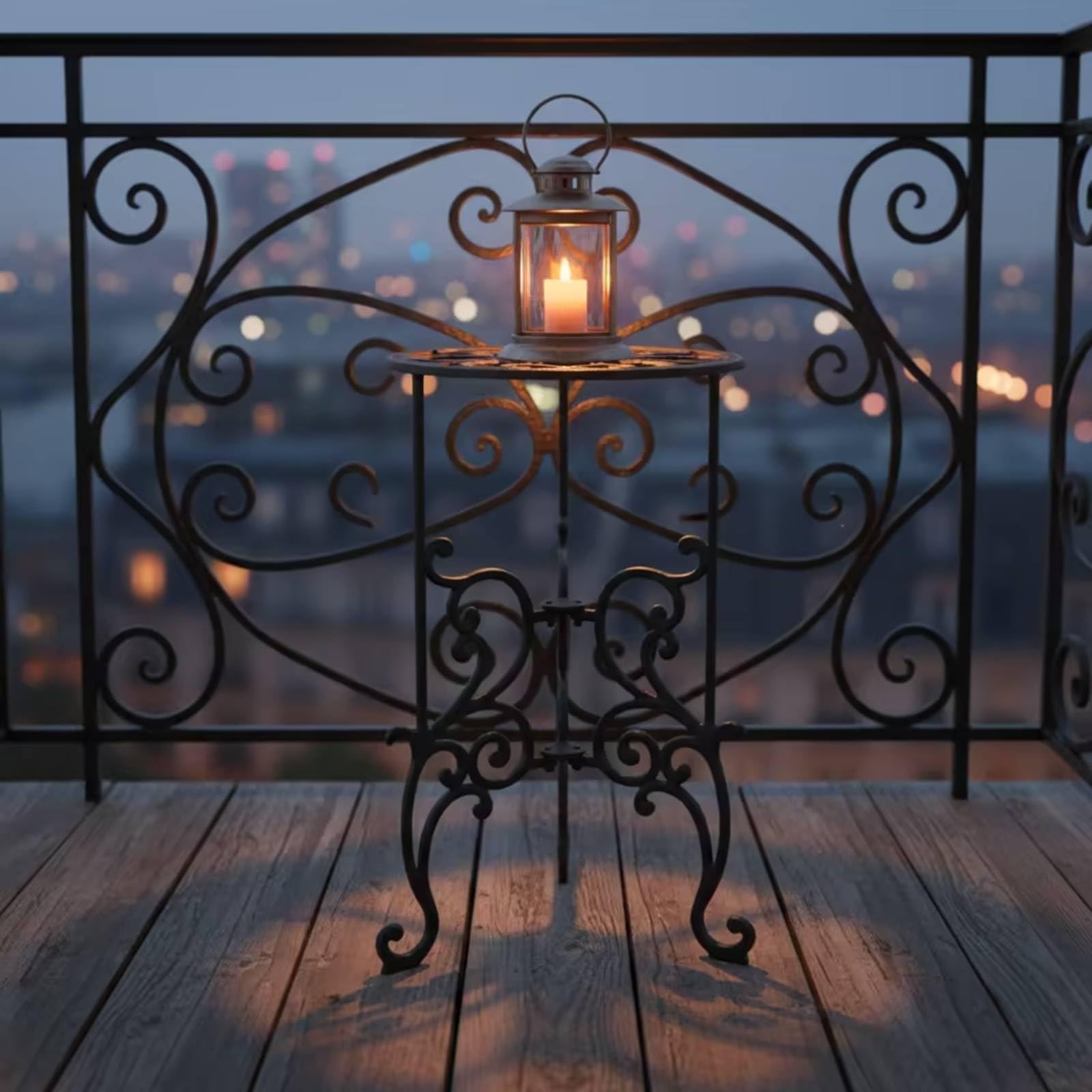 MagiDeal Meuble Présentoir à Plantes Antique avec , Support De Pot De Fleurs En Fer Forgé - Support De Fleurs À Deux Niveaux