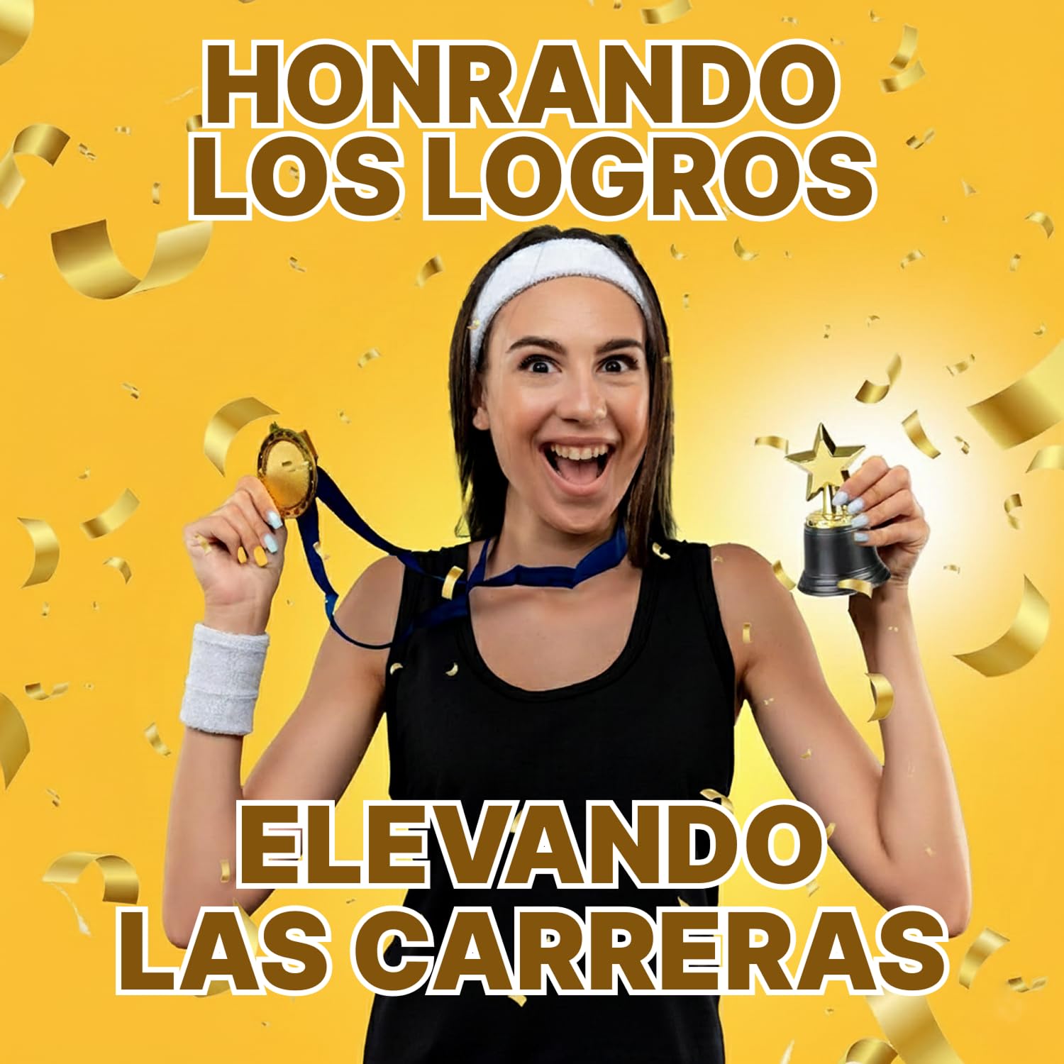 Bedwina Star Trophy 12-pack – Dorados 11,4 cm, Premios para Niños y Adultos, Concursos, Eventos Deportivos
