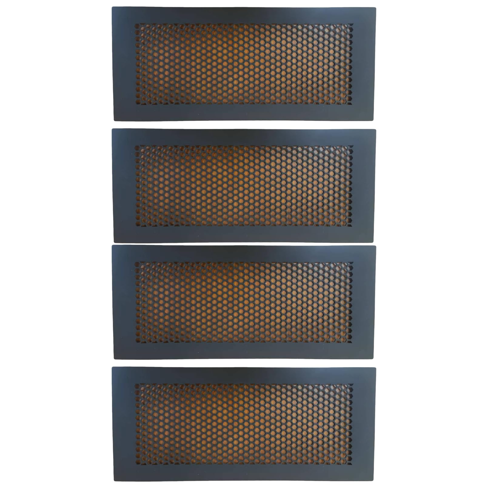 Nucelit Black 4Pcs Baby Silicone Vent Covers Easy Installs Childproof Vent Guard Silicone Covers Enhances Air Flows For House Easy Installs Grilles