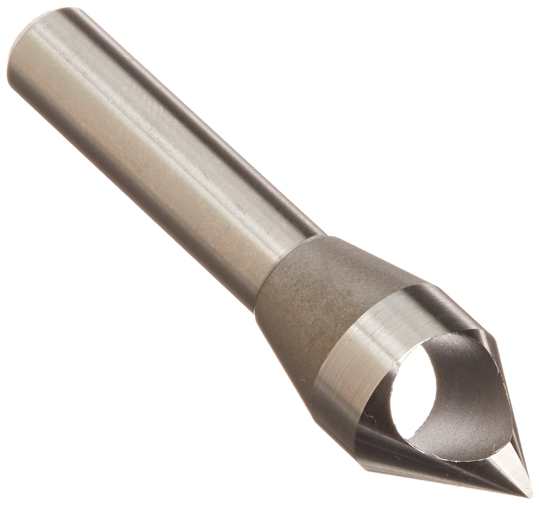 KEO 53503 Cobalt Steel Single-End Countersink, Uncoated (Bright) Finish, 60 Degree Point Angle, Round Shank, 3/8