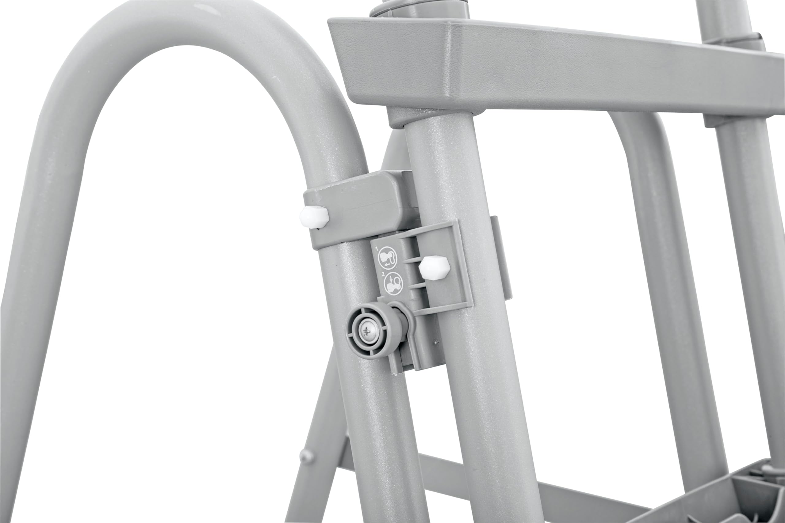 Echelle de sécurité 2 x 4 marches pour Piscine Hauteur 122 cm