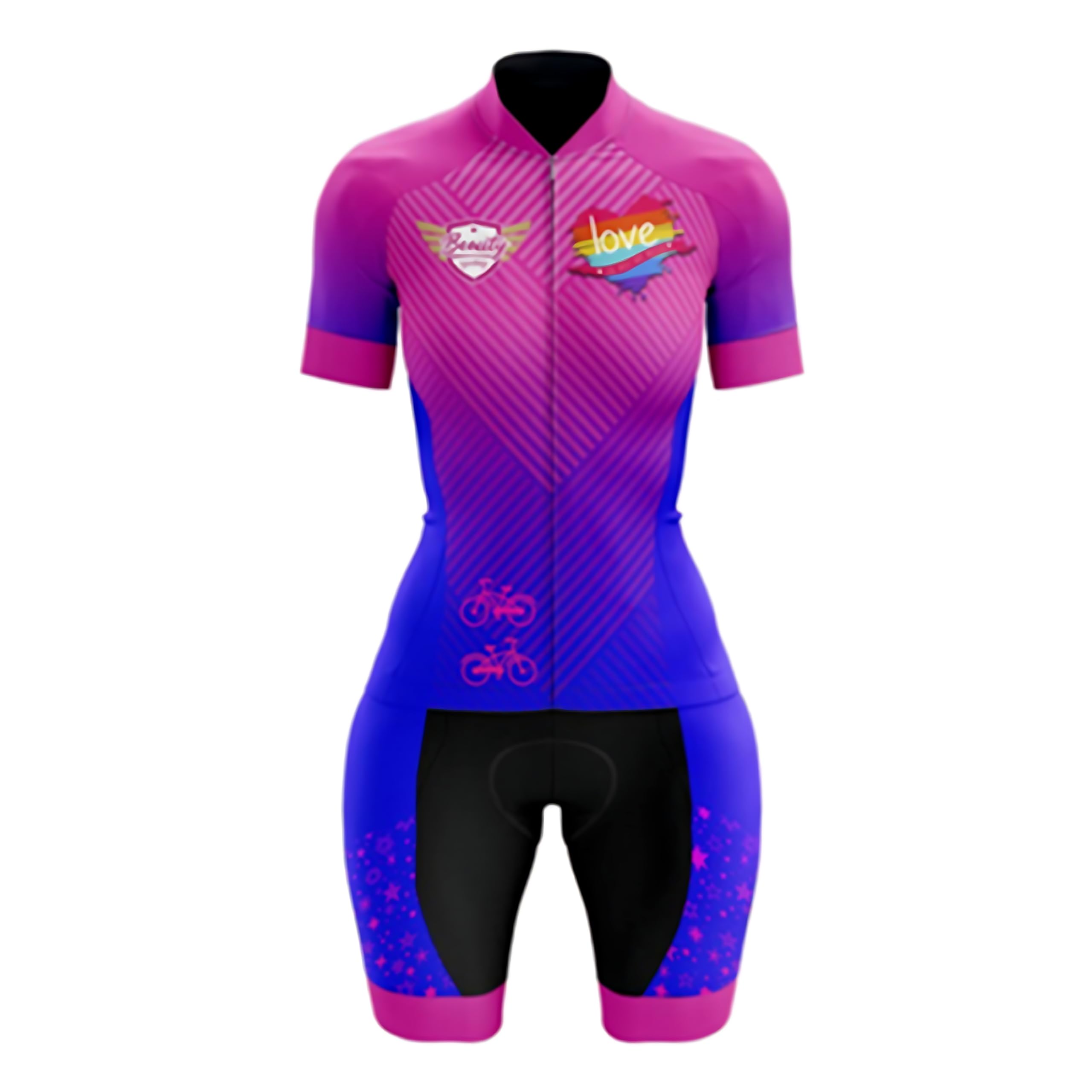 Damen-Kleidung, Radfahren, Skinsuit, Sommeranzug, Triathlon-Anzüge, atmungsaktiver Overall