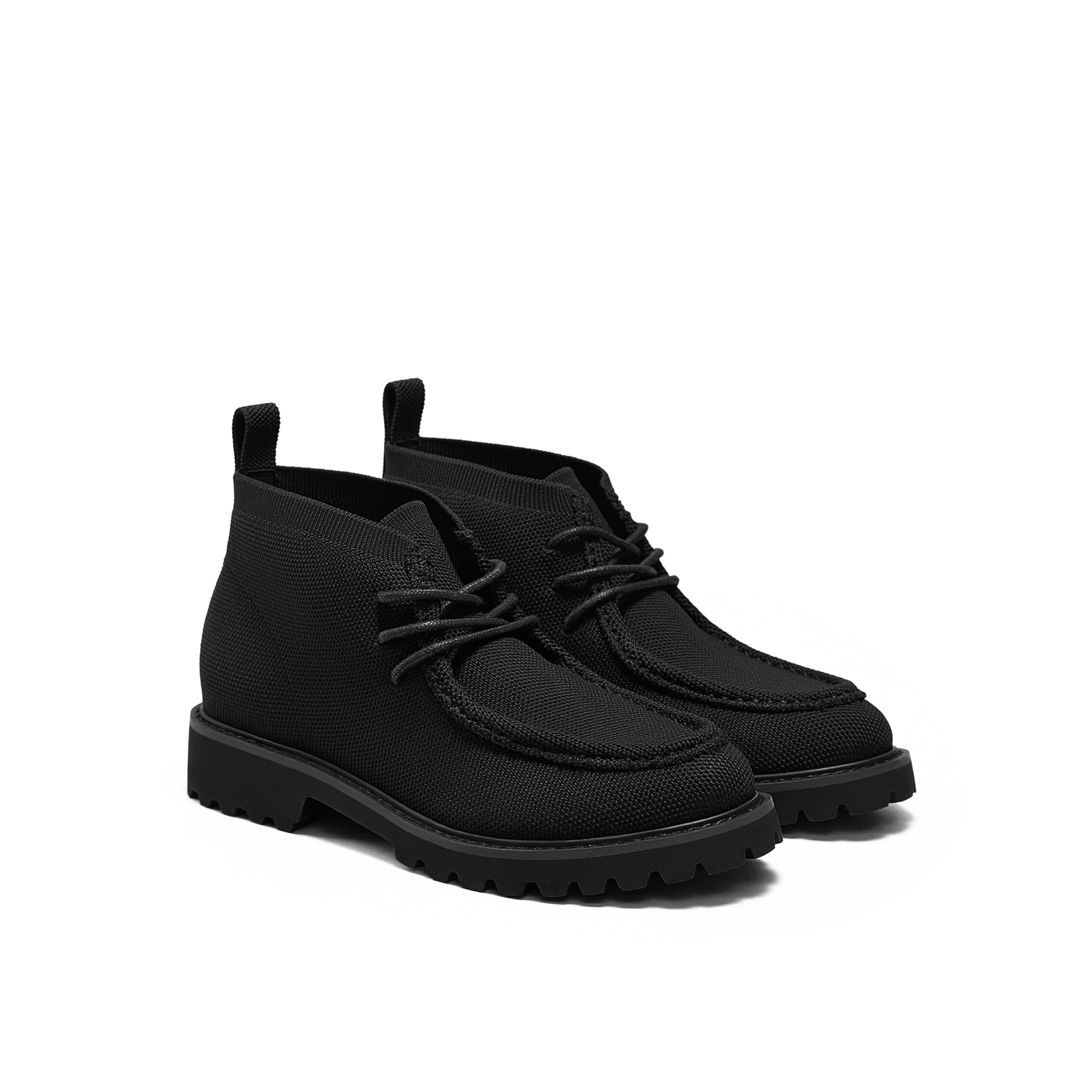 VIVAIA Francis Womens Ankle Boots with Lug Sole Comfortable Moccasin Booties Round Toe Water Repellent for Women Daily