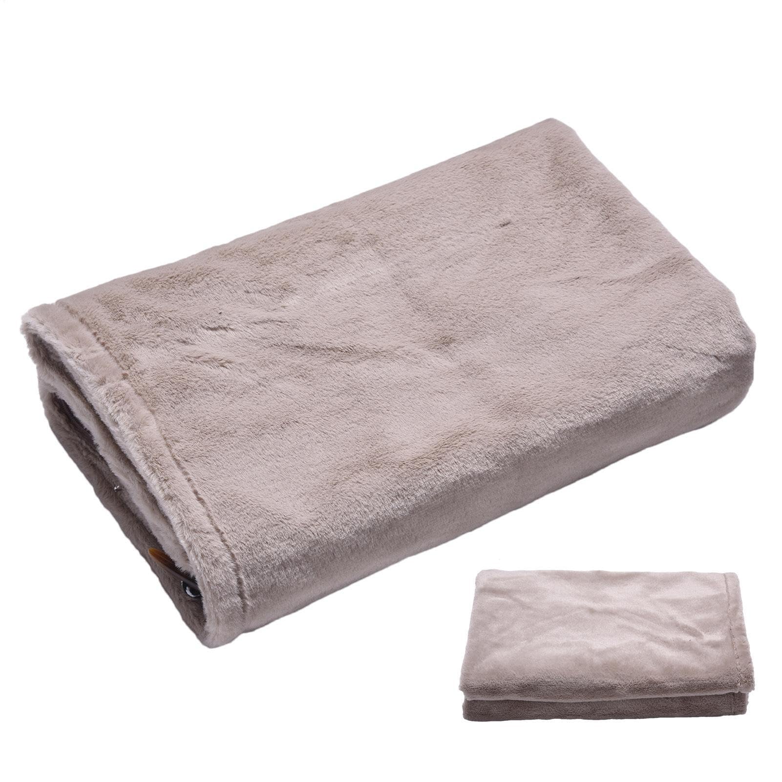 Coperta Elettrica Riscaldata Indossabile Senza Fili Scialle Plaid | Plaid Personale Riscaldato Caldo, Morbido, Portatile, Lavabile, Comodo, Leggero, Multiuso per Casa, Viaggio, Hotel,