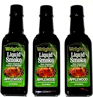 WRIGHT'S All Natural Applewood Liquid Smoke - 3.5 Oz (3-Pack)