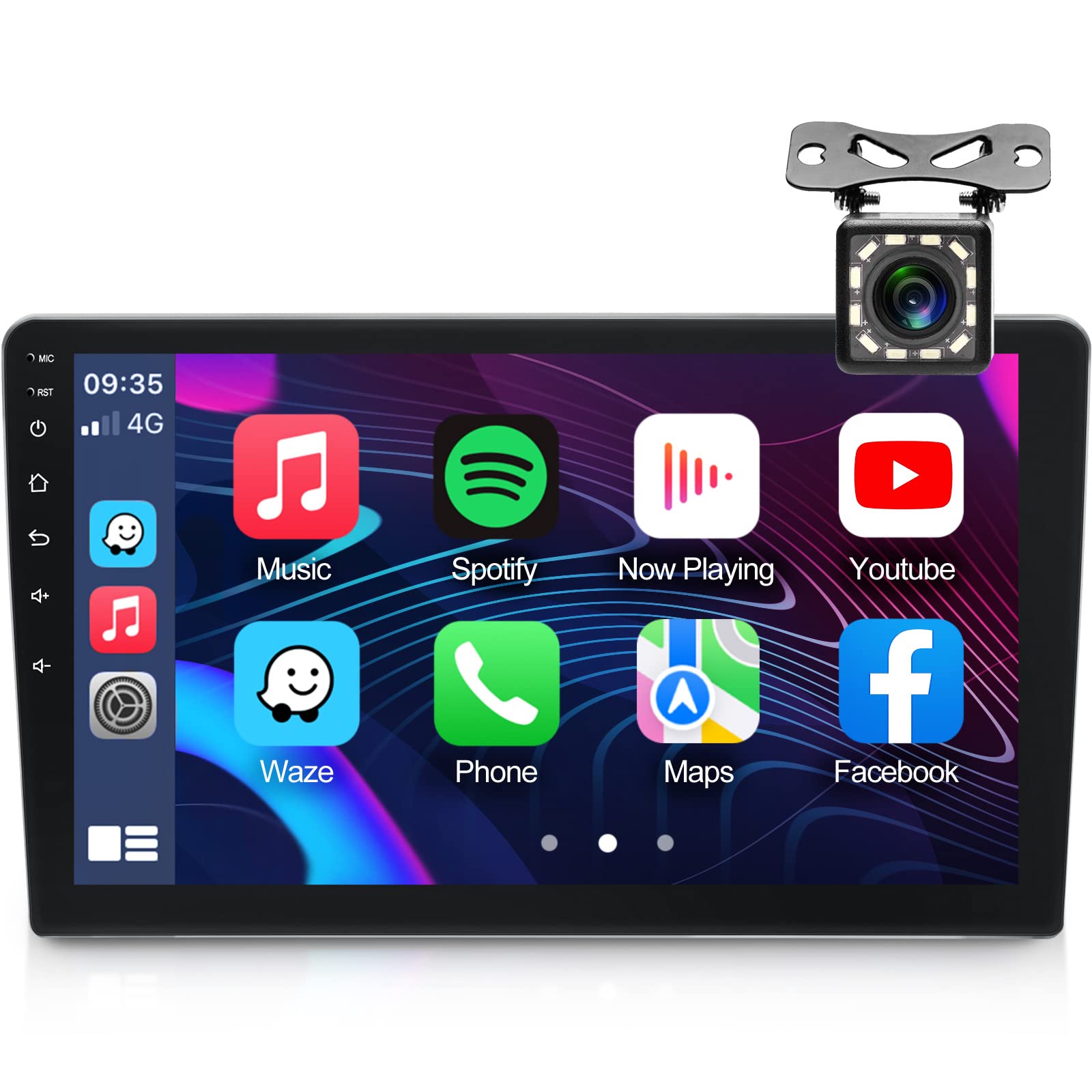 Buy NOPHEEW Double Din Car Stereo Radio 9'' 2.5D Touch Screen CarPlay