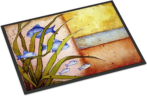 Miniatura 166 de Caroline's Treasures PJC1117JMAT - Felpudo para puerta delantera de 24 x 36 pulgadas, tapete antideslizante lavable de pelo bajo, 24 x 36 pulgadas