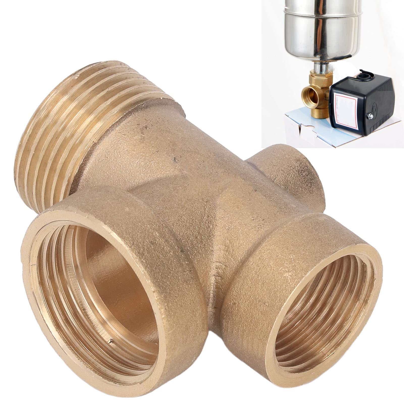 Messing Wasserrohr-Adapter 4-Wege – Für Hauswasserpumpen, Druckbehälter, Selbstansaugende Pumpen – G3/4, G1, G1/4 Anschlüsse