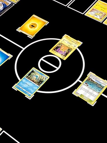 Miniatura 9 de The Gaming Mat Company Tapete de juego de Pokémon compatible con 2 jugadores para tarjetas de Pokémon, 28.35 x 28.35 x 0.16 pulgadas, tapete de