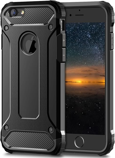 Coolden for iPhone 7 Case iPhone SE 2022 Case Rugged Tough Dual Layer Armor Case for iPhone SE 2020 Protective Case Heavy Duty Hard Shockproof Case Phone Case Cover for iPhone 7/8/SE 2/SE 3 (Black)