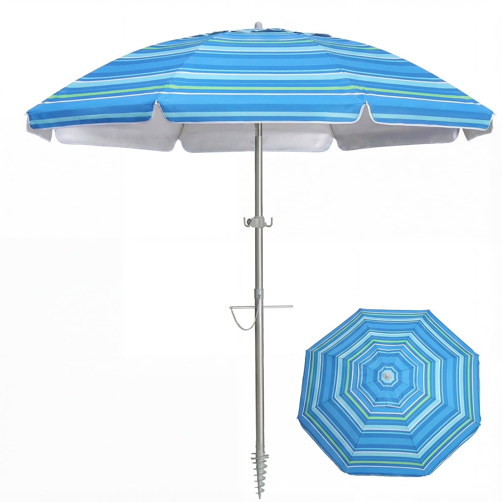 PASAMIC 7ft Beach Umbrella
