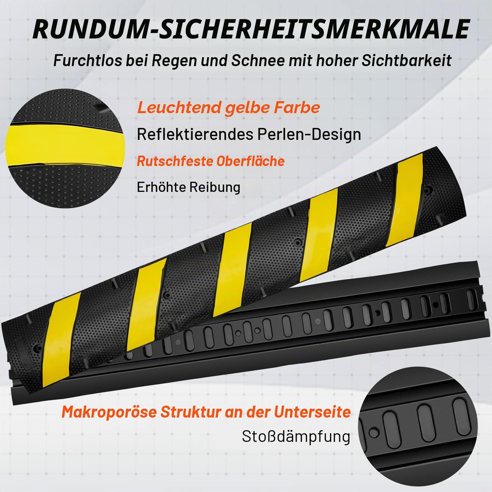 VEVOR 1 Kanal Kabelschutzmatte