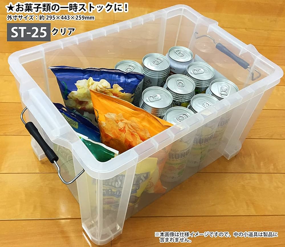 JEJアステージ 収納ボックス 日本製 コンテナ STボックス #25 クリア Amazon | JEJアステージ 収納ボックス 日本製 コンテナ ST