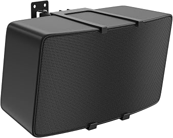 notiela Speaker Wall Mount for Sonos Five & Play 5 Gen 2 Speaker Mount, Tilt & Swivel Adjustable Wall Bracket for Sonos Play5 and Sonos Five Wall Mount, Black